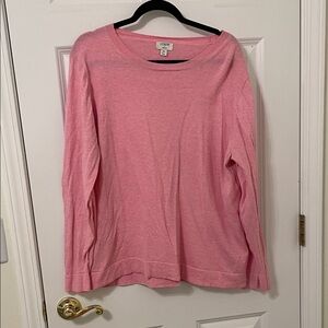 J. Crew Soft Pink Teddie Sweater 2X
